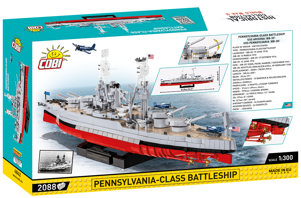 COBI® 4842 WWII Pennsylvania - Class Battleship - Executive Edition
