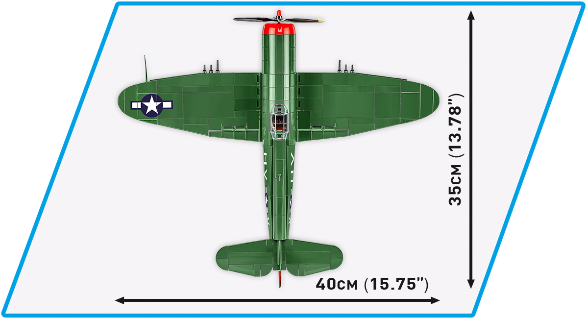 COBI® 5736 WWII P-47 Thunderbolt & Tank Trailer - Executive Edition