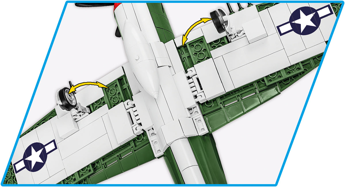 COBI® 5736 WWII P-47 Thunderbolt & Tank Trailer - Executive Edition