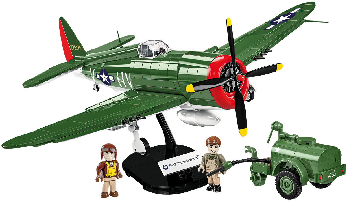 COBI® 5736 WWII P-47 Thunderbolt & Tank Trailer - Executive Edition