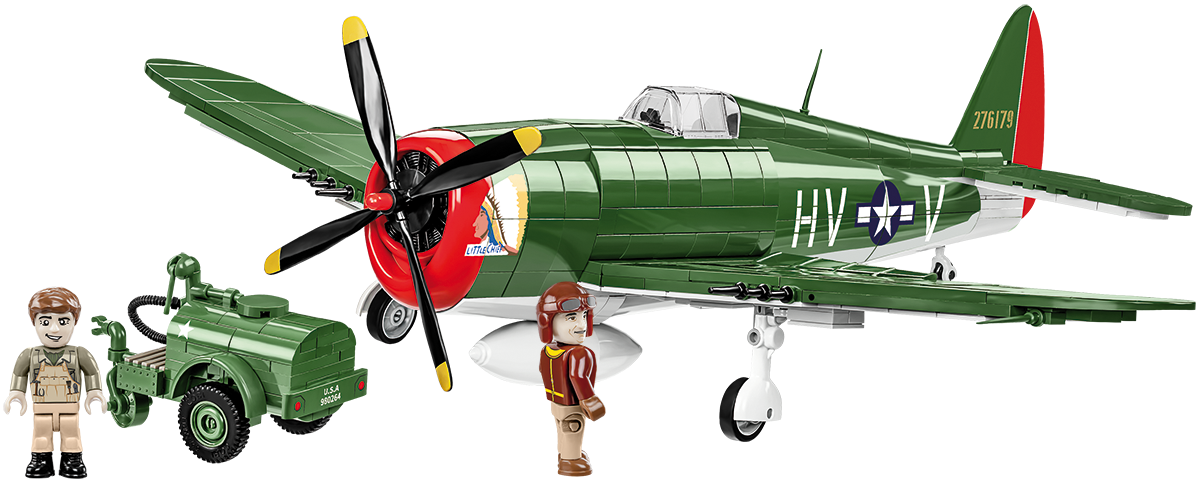 COBI® 5736 WWII P-47 Thunderbolt & Tank Trailer - Executive Edition