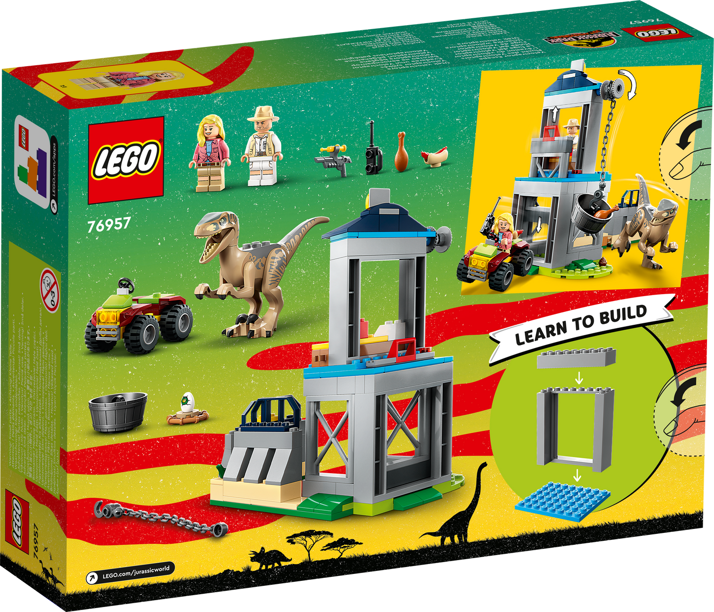 LEGO® Jurassic World 76957 Flucht des Velociraptors