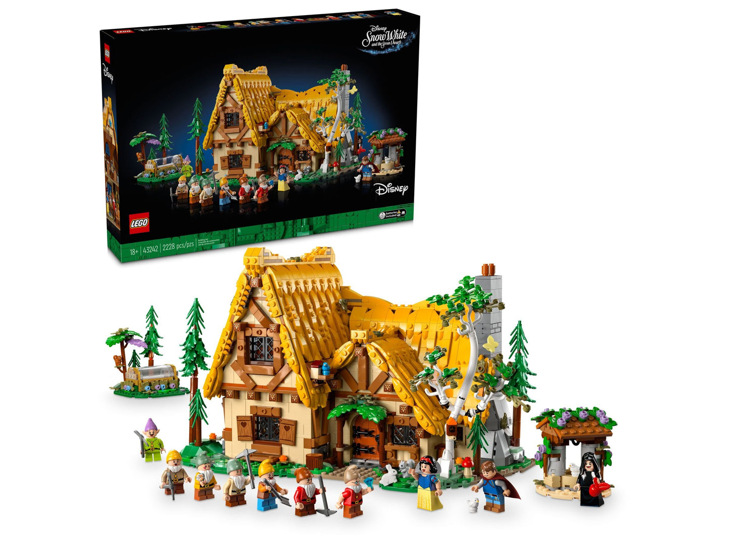 LEGO® Disney 43242 Die Hütte von Schneewittchen und den sieben Zwergen