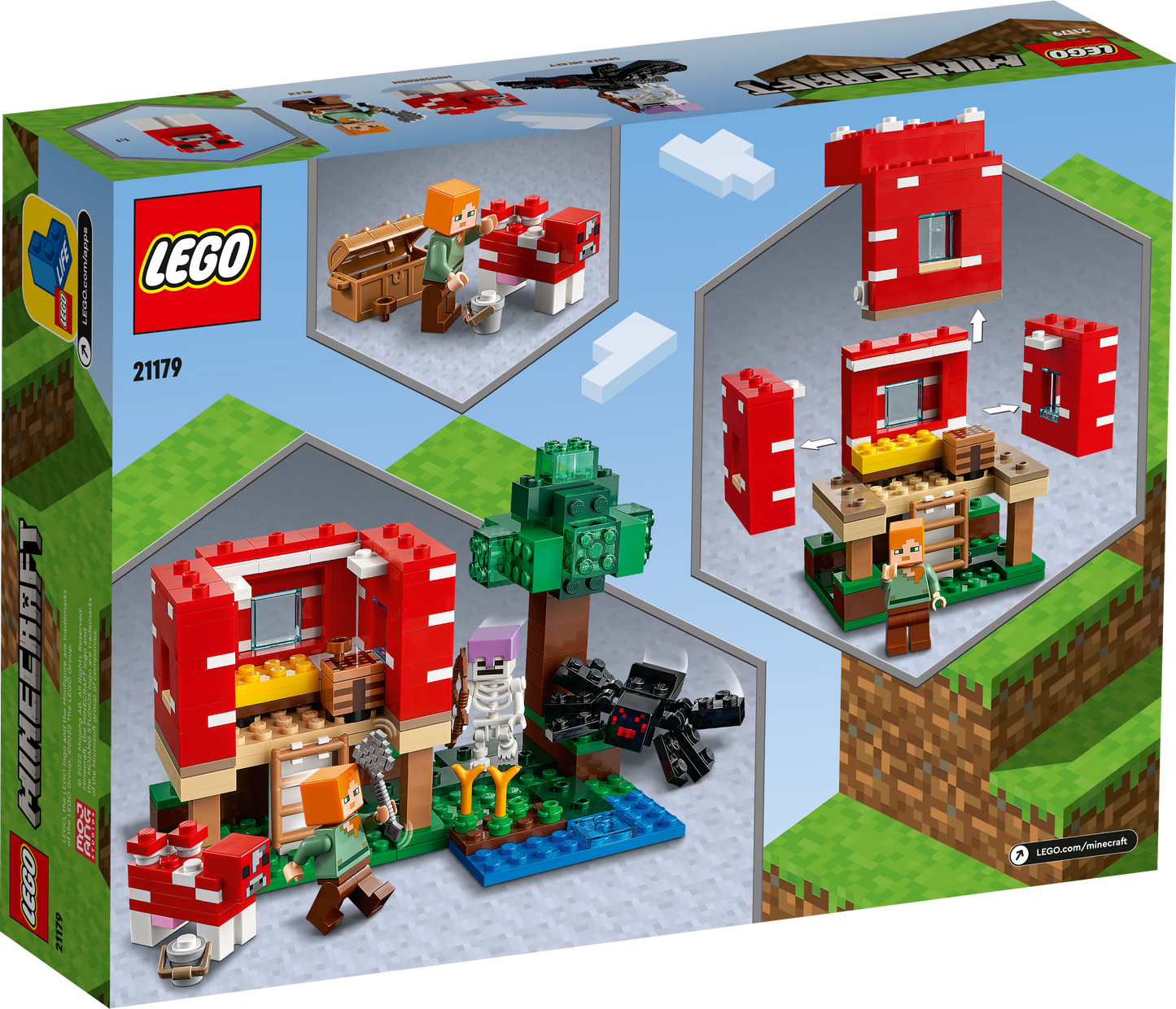 LEGO® Minecraft 21179 Das Pilzhaus