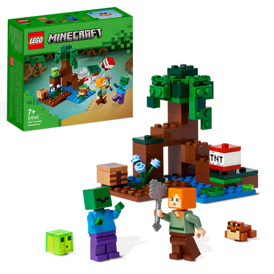 LEGO® Minecraft 21240 Das Sumpfabenteuer