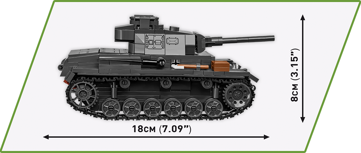 COBI® 2289 WWII Panzer III Ausf.J