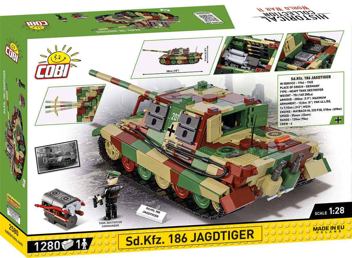 COBI® 2580 WWII Sd.Kfz. 186 - Jagdtiger