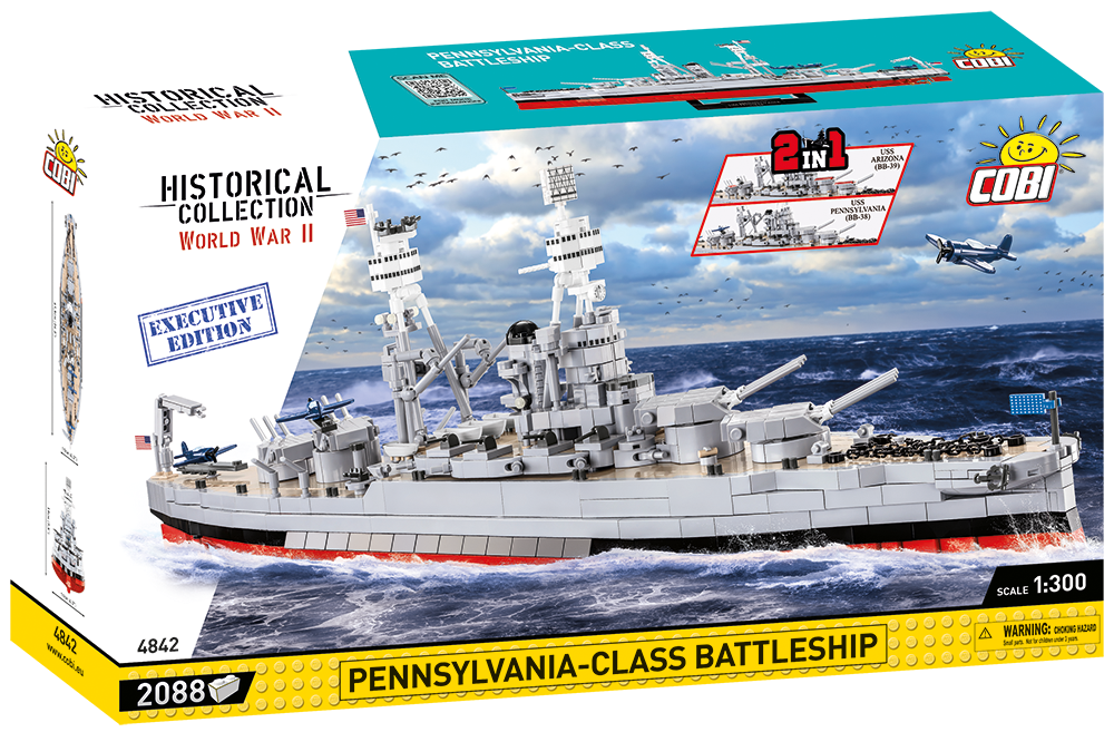 COBI® 4842 WWII Pennsylvania - Class Battleship - Executive Edition