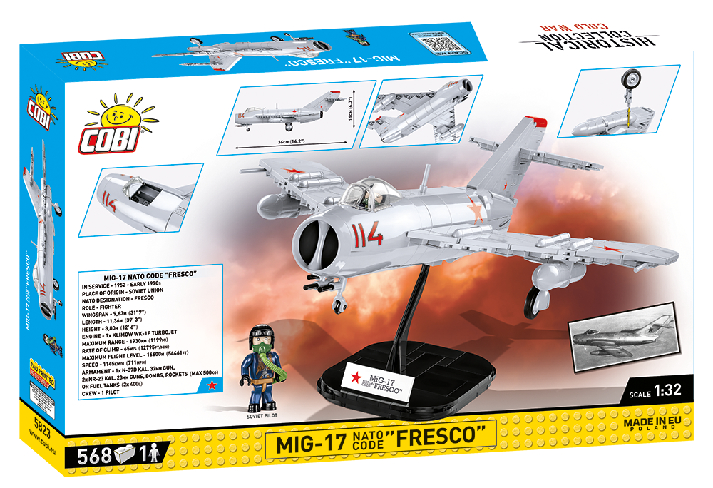 COBI® 5823 Cold War MiG-17 NATO Code "Fresco"