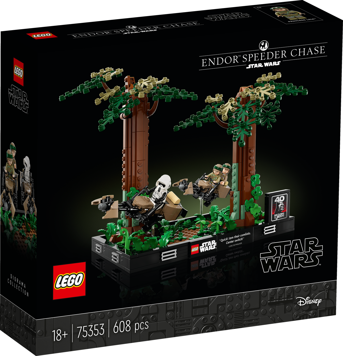 LEGO® Star Wars 75353 Verfolgungsjagd auf Endor™ – Diorama