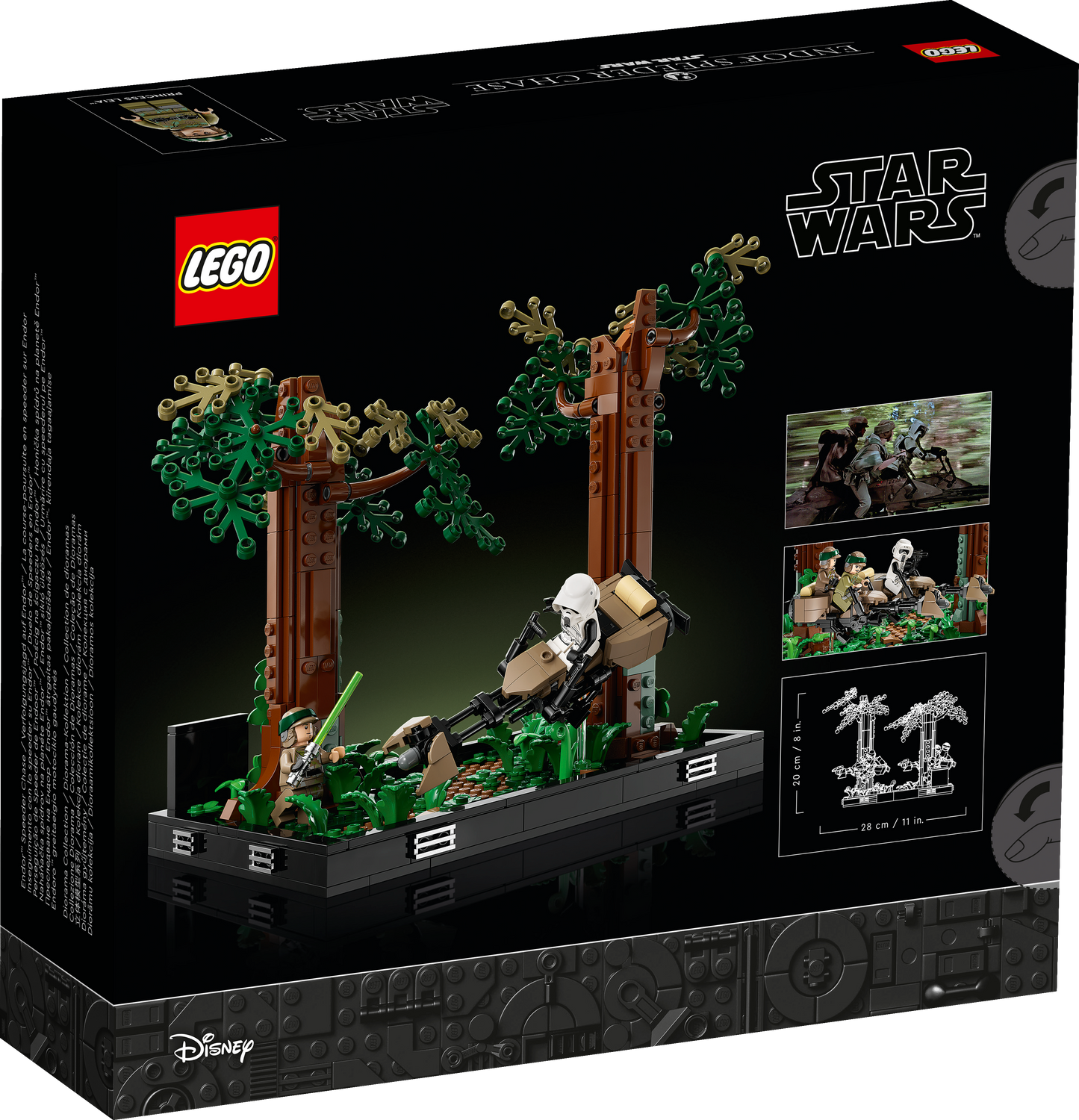 LEGO® Star Wars 75353 Verfolgungsjagd auf Endor™ – Diorama