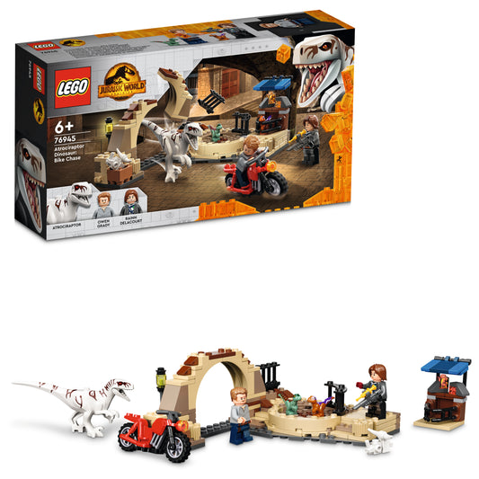 LEGO® Jurassic World 76945 Atrociraptor: Motorradverfolgungsjagd