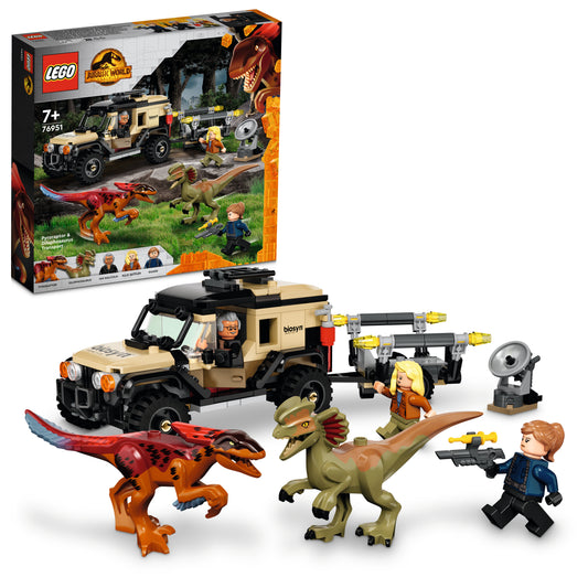LEGO® Jurassic World 76951 Pyroraptor & Dilophosaurus Transport