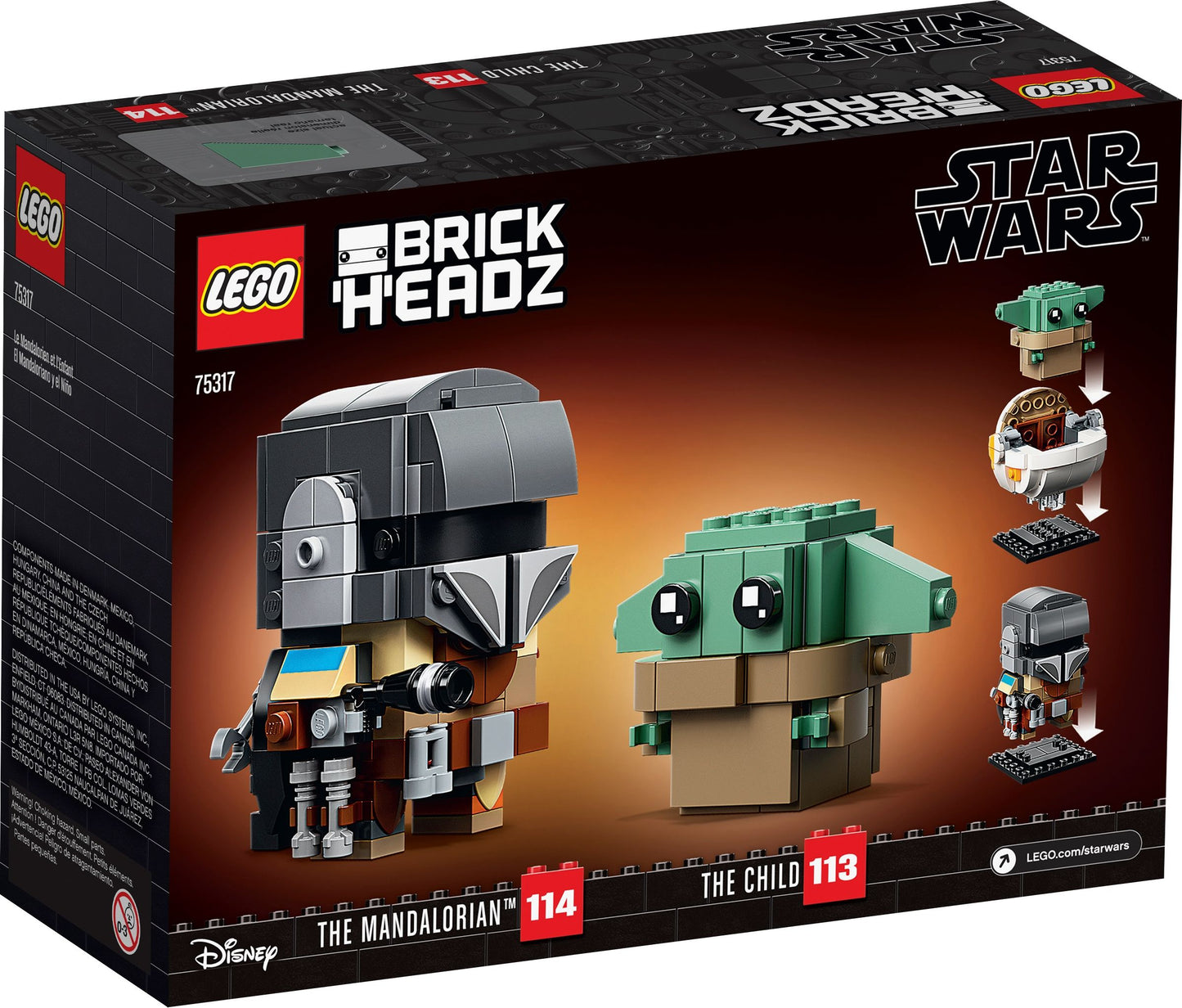 LEGO® BrickHeadz Star Wars 75317 Mandalorianer™ und das Kind